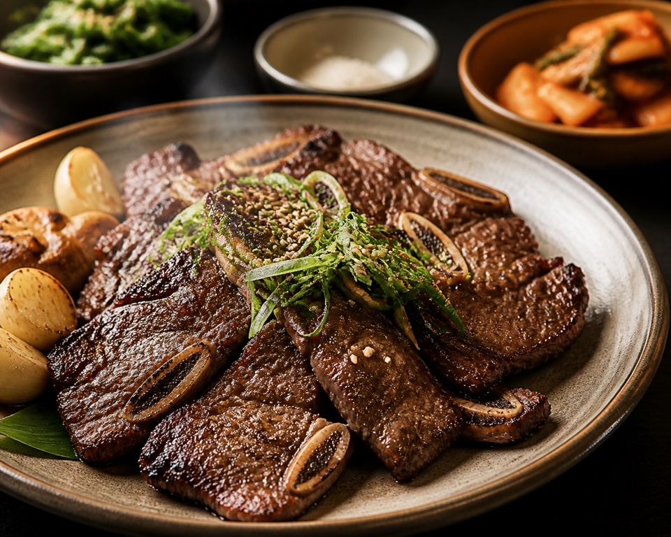 맛집 인플루언서 홍보를 위해 촬영한 먹음직스러운 음식 콘텐츠